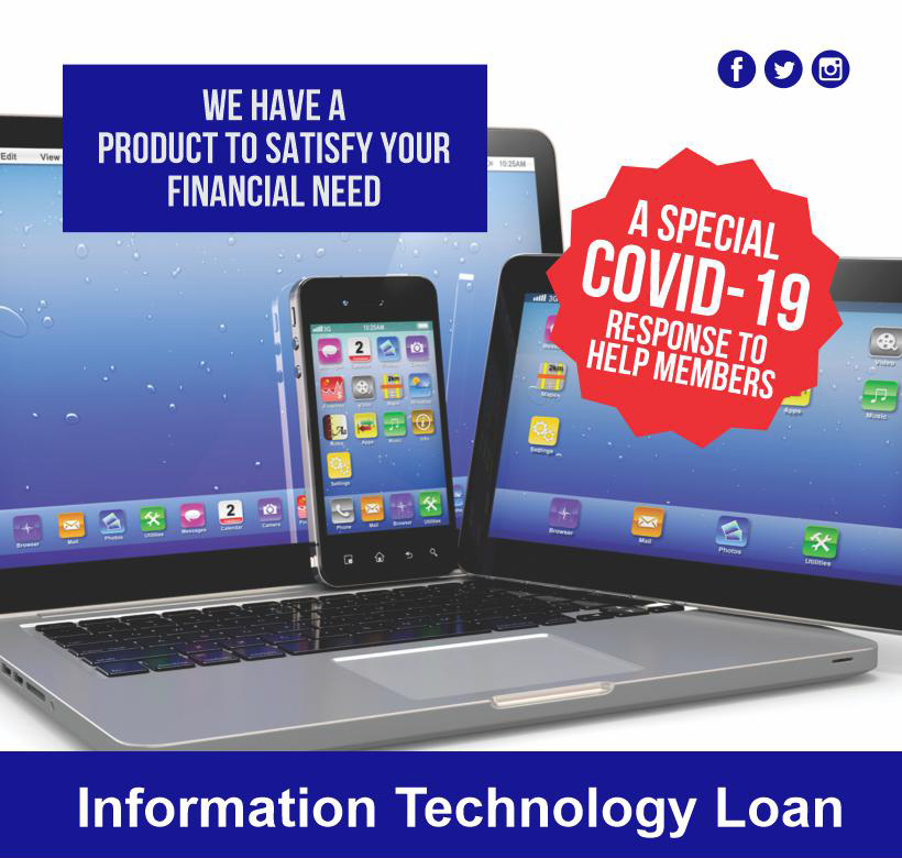 We have a product to satisfy your financial need - Information Technology Loans from the Jamaica Civil Service Mutual Thrift Society