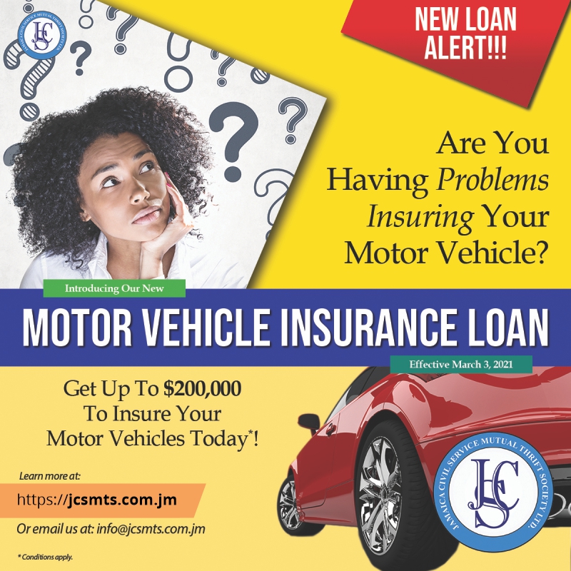 Motor Vehicle Insurance Loans | Jamaica Civil Service Mutual Thrift Society (JCSMTS)