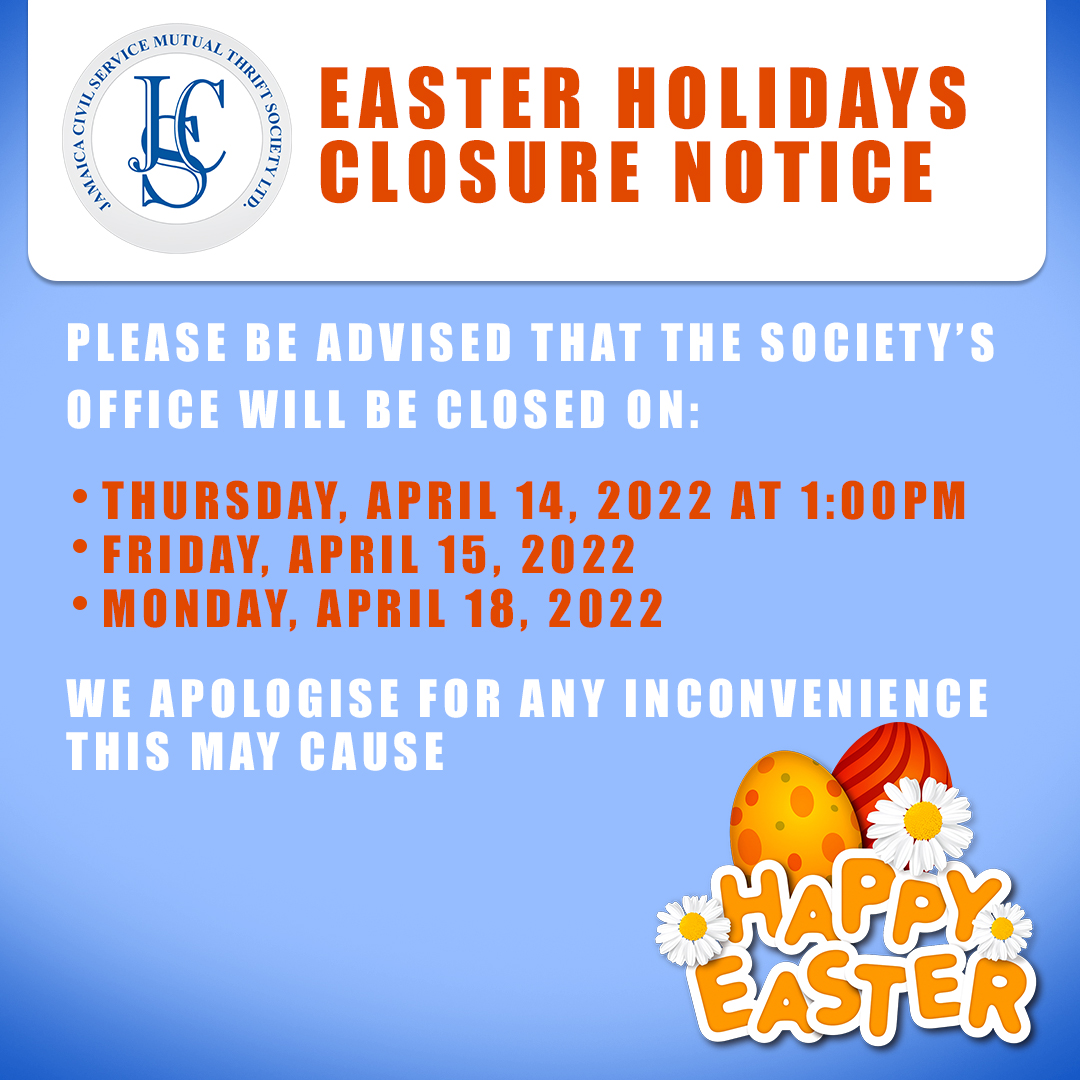 Easter closure notice
