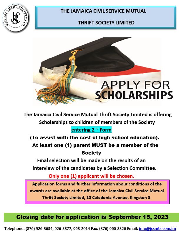 JCSMTS Scholarship 2023